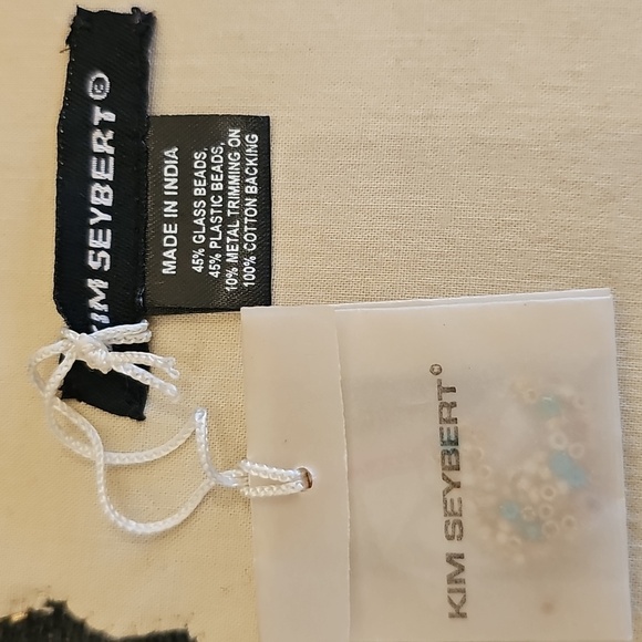 NWT Kim Seybert set of 4 beaded coasters - Picture 3 of 12